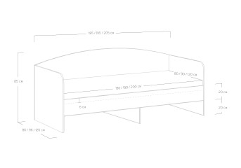 Купить кровать Сонум Crystal 120x200 Купить Crystal